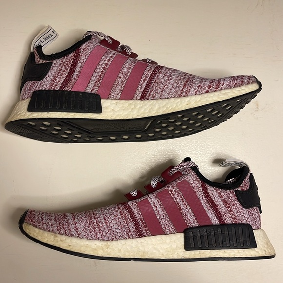 Size 12 Adidas NMD Burgundy - Picture 2 of 5